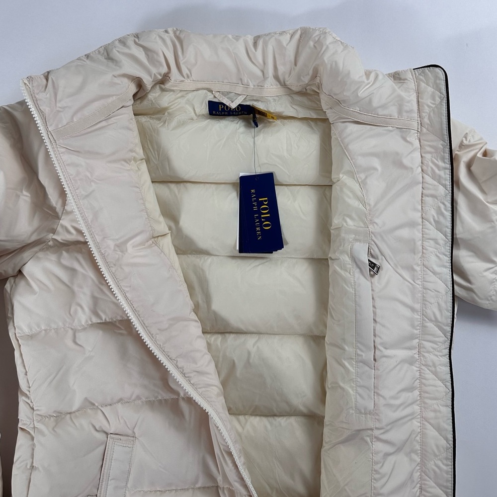 Polo Ralph Lauren Cream Down Puffer Coat - Women’s NWT - Size XS